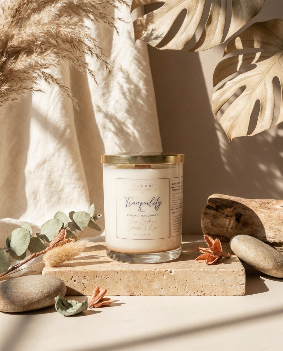 Tranquility - 7 oz Luxury Glass Candle