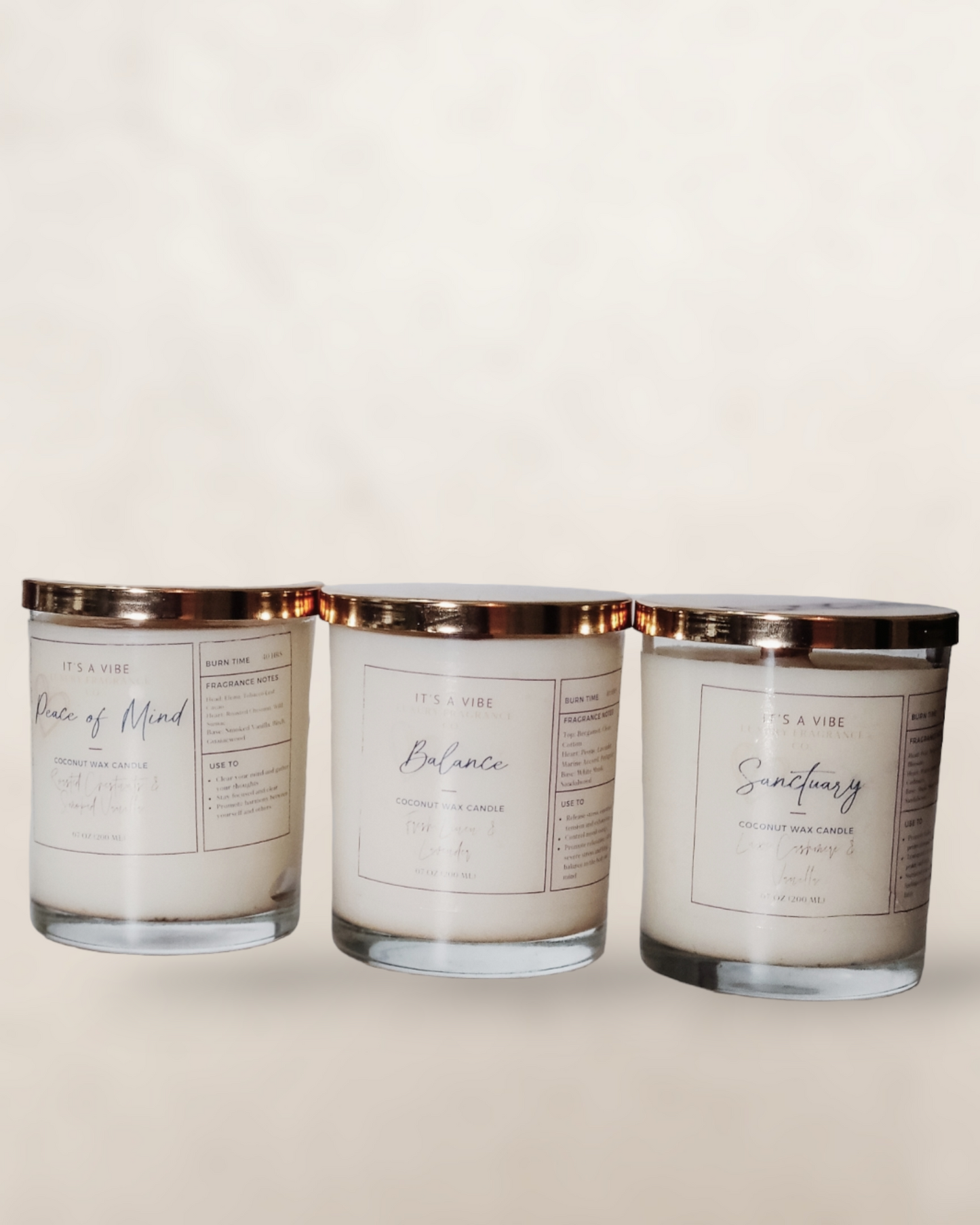 Sanctuary - 7 oz Luxury Glass Candle