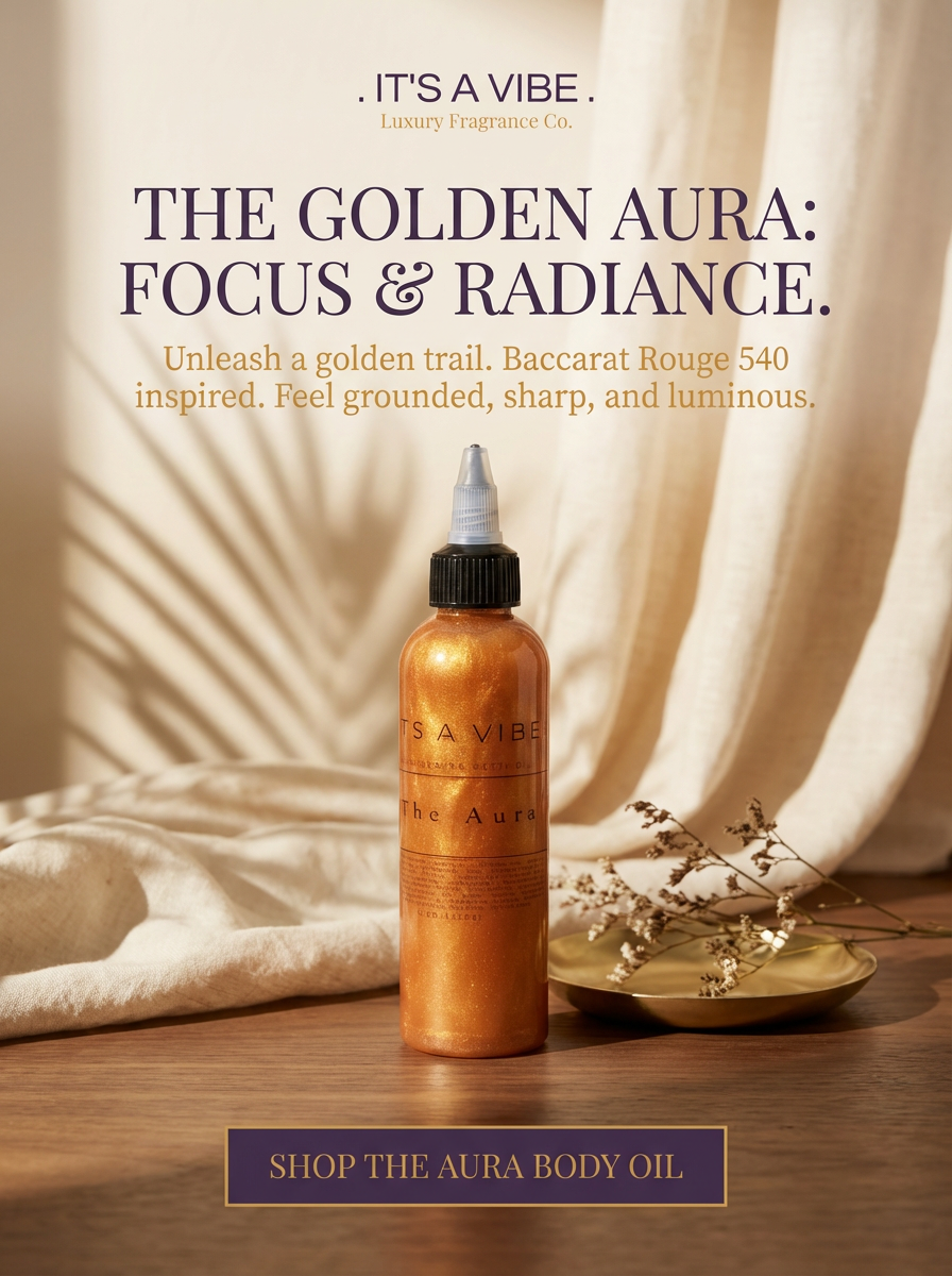 The Aura (Baccarat Rouge 540 Maison Francis Kurkdjian Type) | Shimmering Body Oil 4 oz
