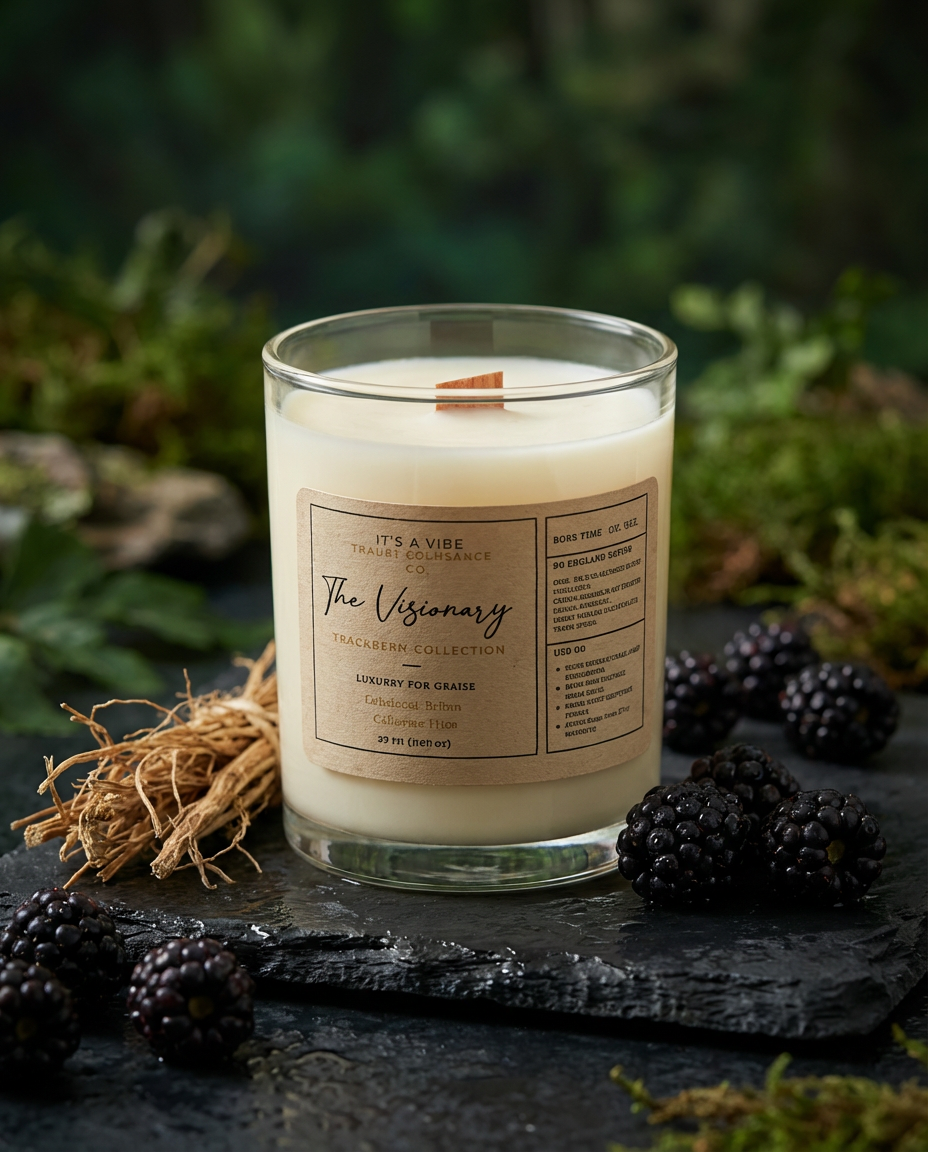 The Visionary (Blackberry & Bay Jo Malone Type) - Luxury Glass Candle