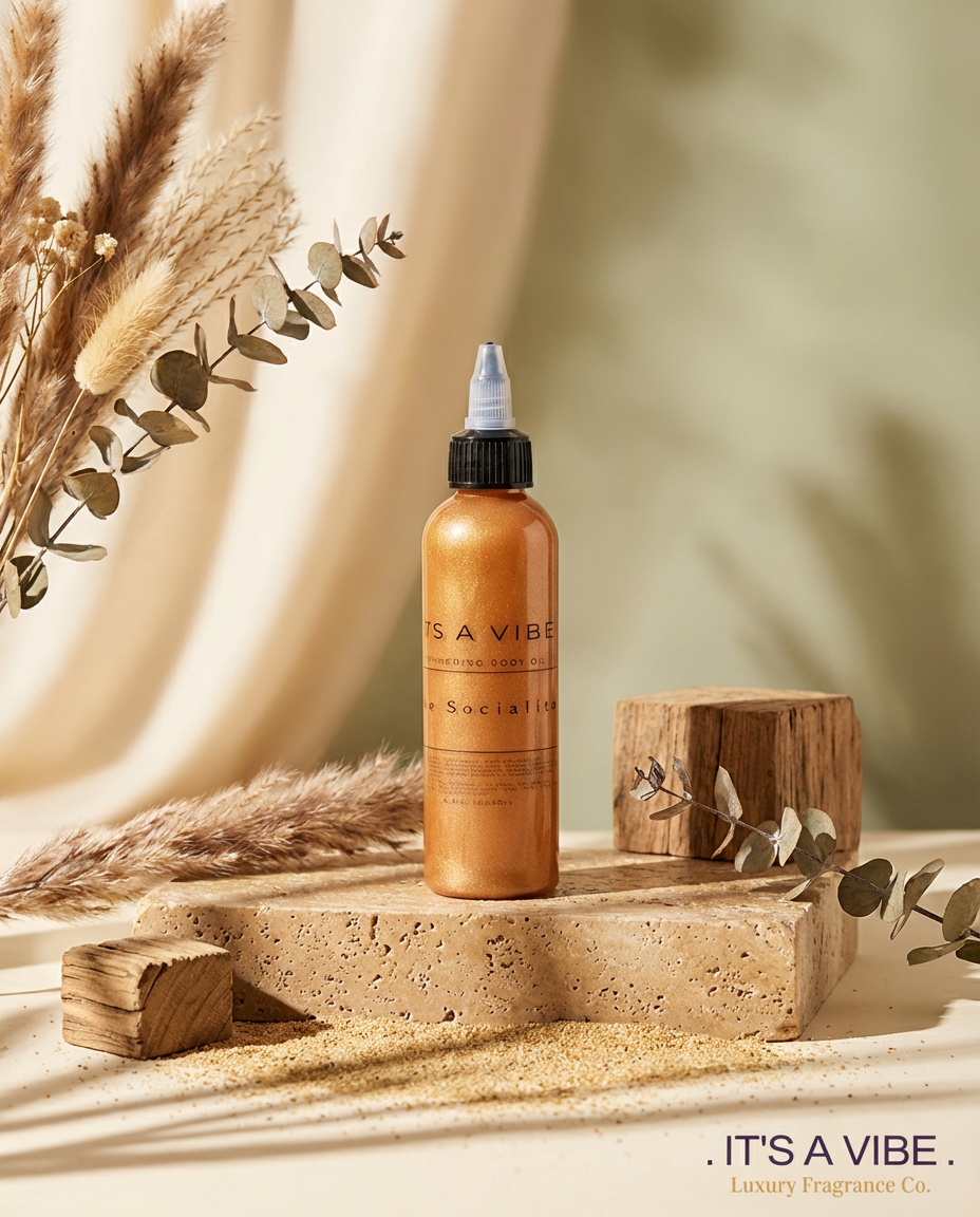 The Socialite (Heavy Cream by Phlur Type) | Shimmering Body Oil 4 oz