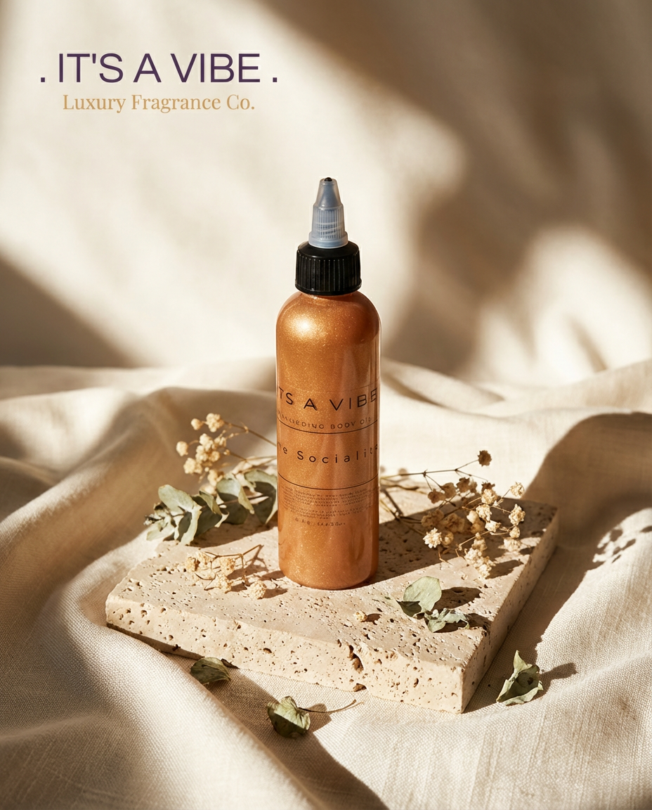 The Socialite (Heavy Cream by Phlur Type) | Shimmering Body Oil 4 oz