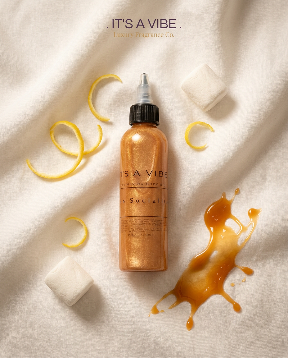 The Socialite (Heavy Cream by Phlur Type) | Shimmering Body Oil 4 oz