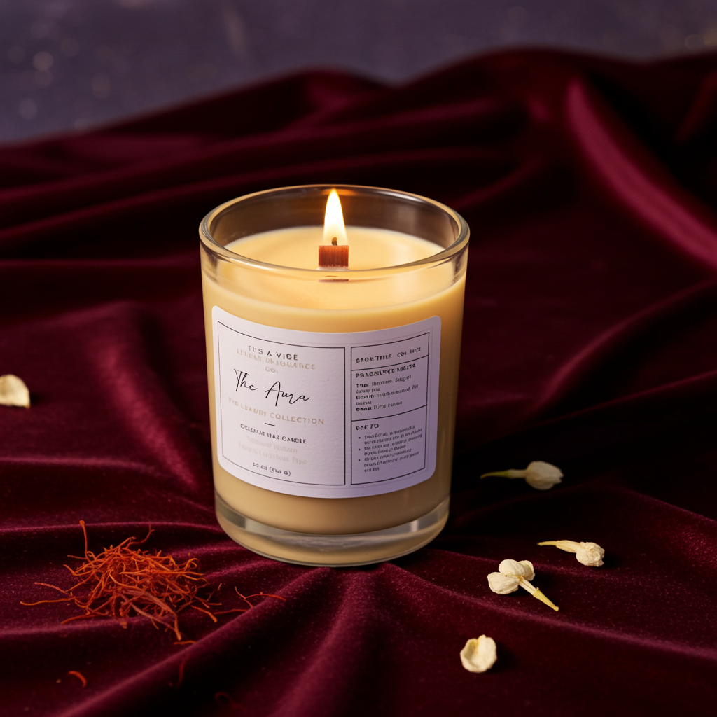 The Aura (Baccarat Maison Francis Kurkdjian Type) - 8oz Glass Candle