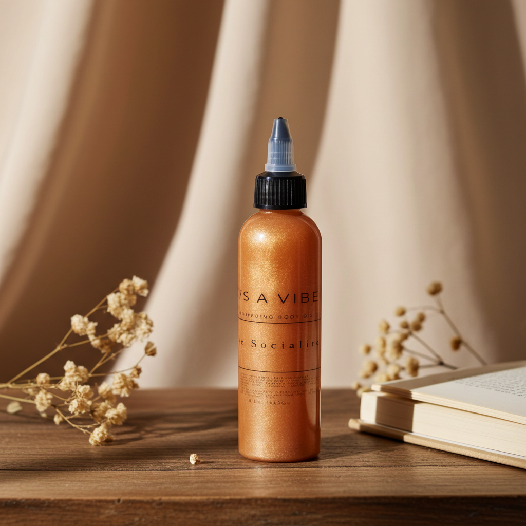 The Socialite (Heavy Cream by Phlur Type) | Shimmering Body Oil 4 oz