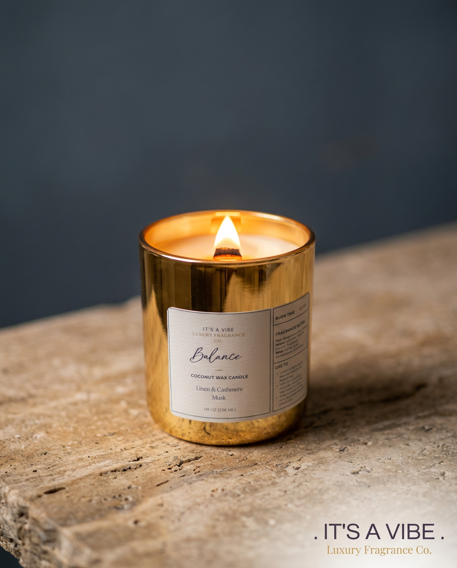 Balance (Linen & Cashmere Musk) | 8oz Gold Edition