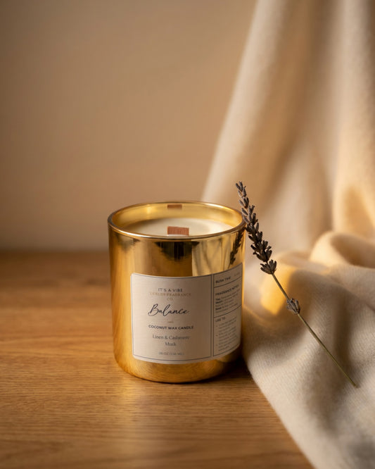 Balance (Linen & Cashmere Musk) | 8oz Gold Edition