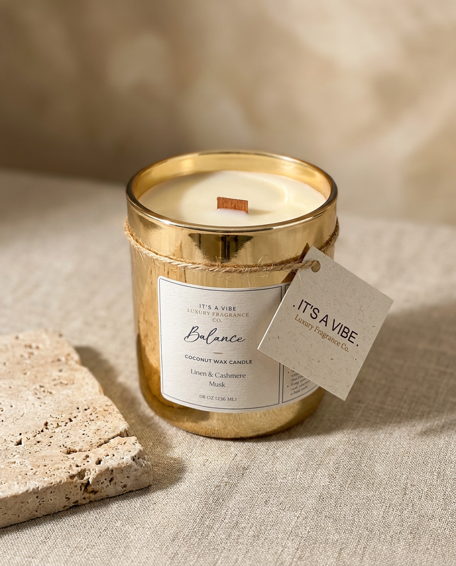 Balance (Linen & Cashmere Musk) | 8oz Gold Edition