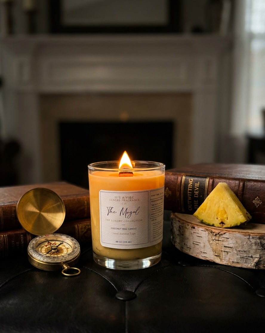 The Mogul (Creed Aventus Type) - 8oz Glass Candle