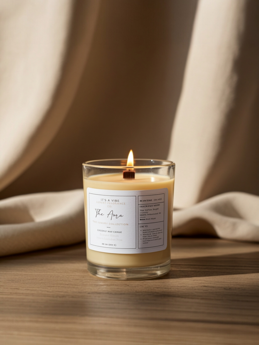 The Aura (Baccarat Maison Francis Kurkdjian Type) - 8oz Glass Candle