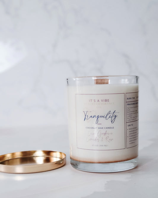 Tranquility - 7 oz Luxury Glass Candle